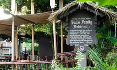 The entrance of the Swiss Family Tree house attraction inside the Magic Kingdom.